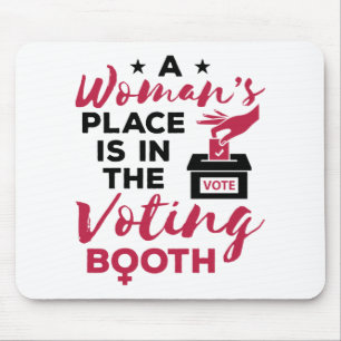 Mousepad O lugar de mulher é no bar de voto