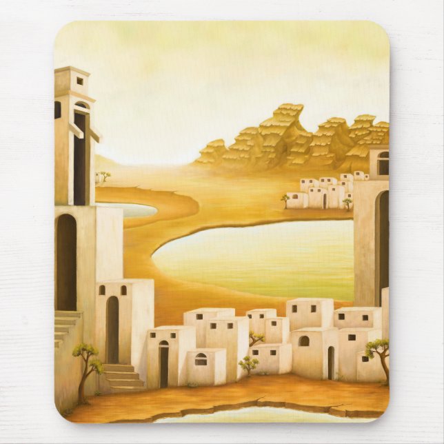 Mousepad "O lugar" - Oriente Médio / Pintura do Deserto do  (Frente)