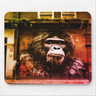 Mousepad O Macaco na Pintura da Parede Laptop Computador de