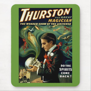 Mousepad O mágico famoso do mundo de Thurston - vintage