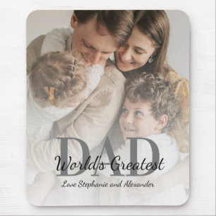 Mousepad O maior Pai do mundo dia de os pais com foto