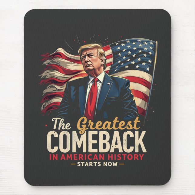 Mousepad O maior retorno da história americana (Frente)