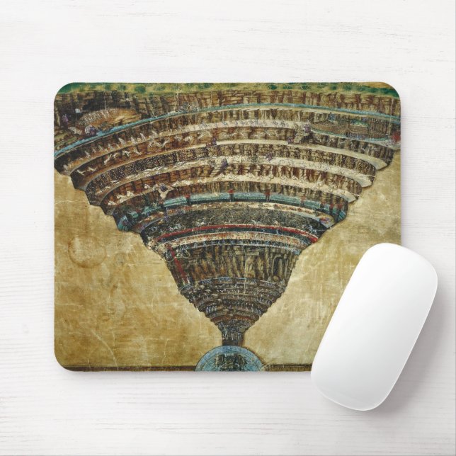 Mousepad O Mapa do Inferno, Abismo do Inferno - Sandro Bott (Com mouse)