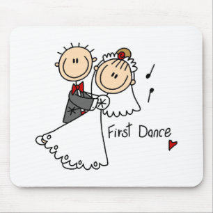 Mousepad O marido e a esposa novos dançam primeiramente