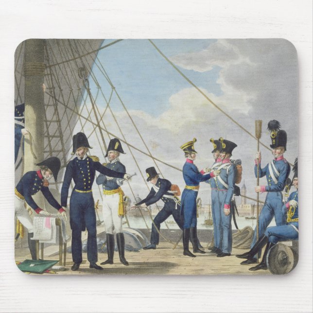 Mousepad O marinho austríaco real imperial novo após a (Frente)