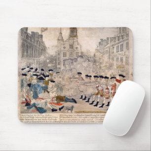 Mousepad O Massacre de Boston, Paul Revere King Street