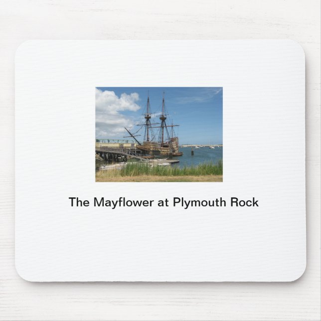 Mousepad O Mayflower em Plymouth Rock (Frente)