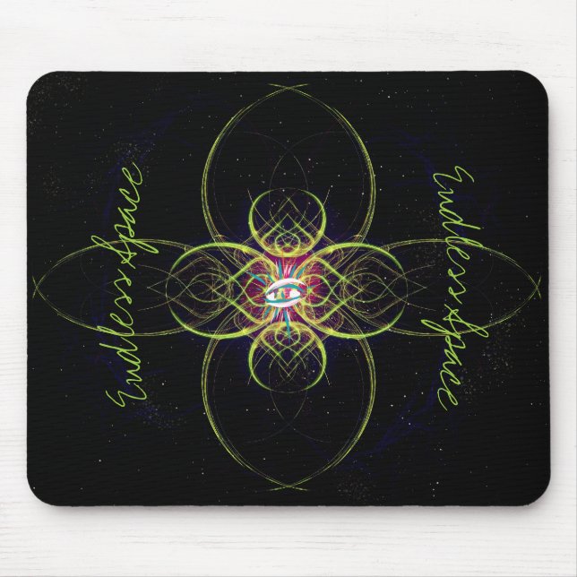 Mousepad O Medalhão Vermelho no Espaço Sem Fim (Frente)