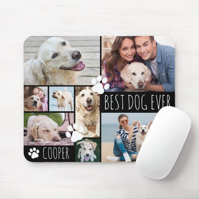 Mousepad O MELHOR CACHORRO ATÉ 8 Fotos Personalizadas (Com mouse)