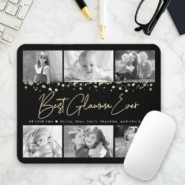 Mousepad O Melhor Glamma Do Glitter 6 Fotocolagem Dourada