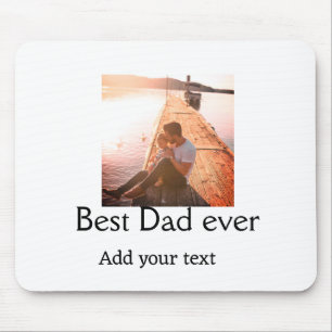 Mousepad O melhor pai alguma vez adicionou nome imagem dia