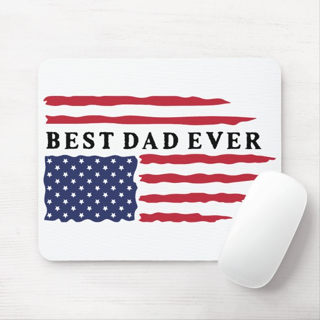 Mousepad O melhor Pai de Bandeira Americana (Com mouse)