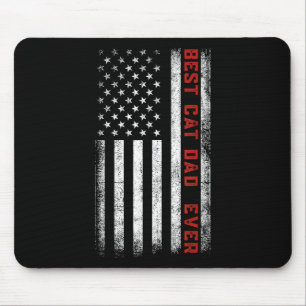 Mousepad O Melhor Pai De Gato De Bandeira Americana Pais De