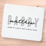 Mousepad O melhor Pai de sempre moderno Dia de os pais simp<br><div class="desc">Esta design simples e moderna é composta por tipografia sã-serif.</div>