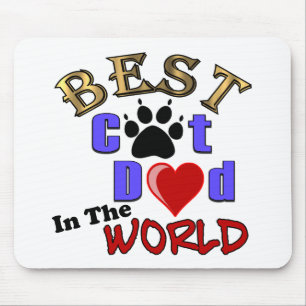 Mousepad O melhor pai do gato no mundo para o dia dos pais
