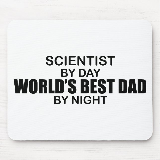 Mousepad O melhor pai do mundo - cientista (Frente)