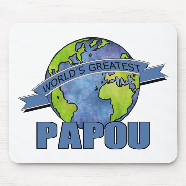 Mousepad O Melhor Papou do Mundo (Frente)