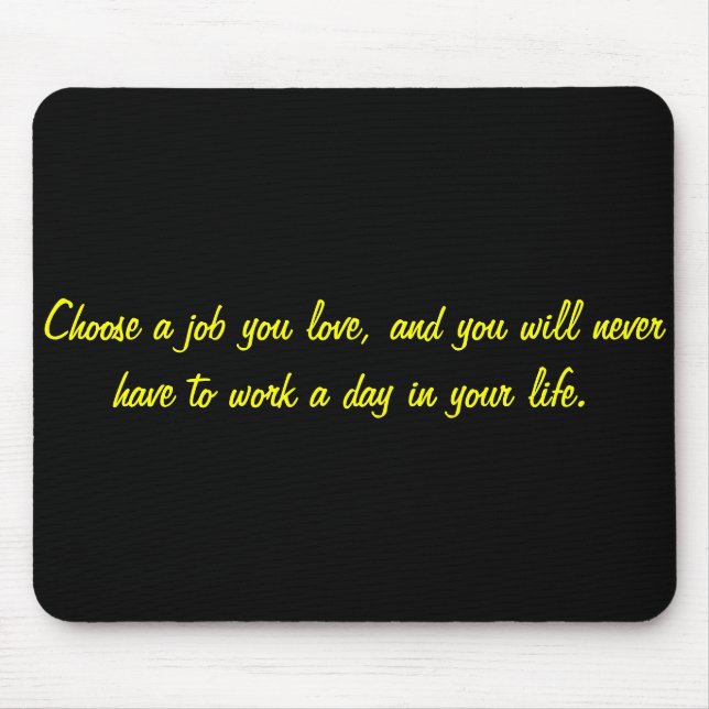 Mousepad O melhor trabalho (Frente)