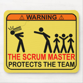Mousepad O mestre do scrum protege a equipe