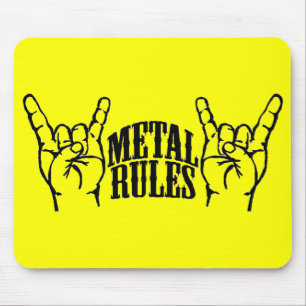 Mousepad O metal amarelo ordena o tapete do rato