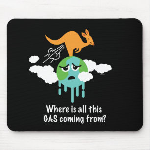 Mousepad O metano do canguru Fart