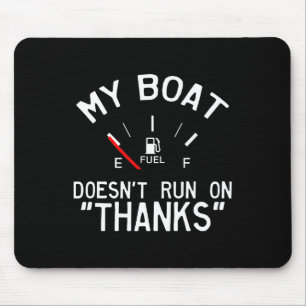 Mousepad O meu barco não funciona com agradecimentos engraç