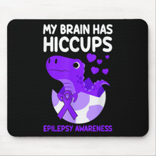 Mousepad O Meu Cérebro Tem Hiccopes Roxo Epilepsia