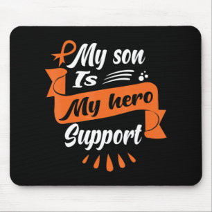 Mousepad O Meu Filho É O Meu Herói Apoiante Leukemia Cancer