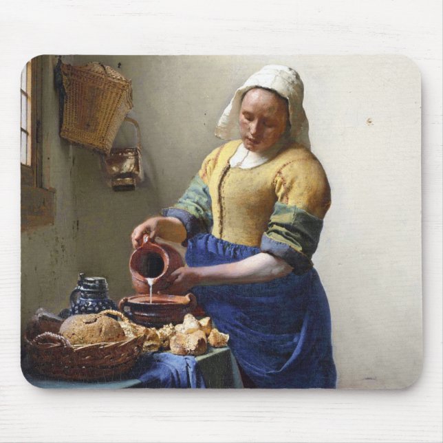 Mousepad O Milkmaid, c.1658-60 (óleo em canvas) (Frente)