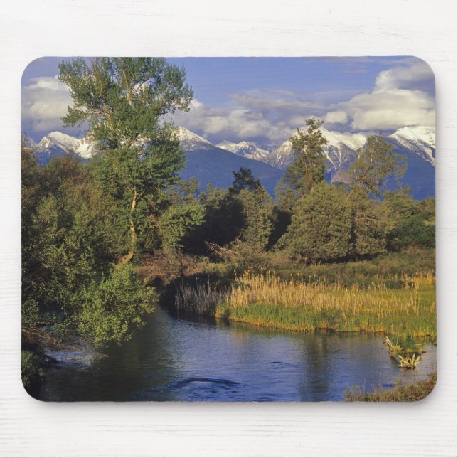 Mousepad O Mission Creek atravessa o National Bison (Frente)
