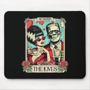 Mousepad O Monstro Frankenstein E A Noiva Os Amantes Taro