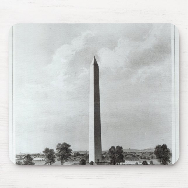 Mousepad O monumento de Washington e os arredores (Frente)