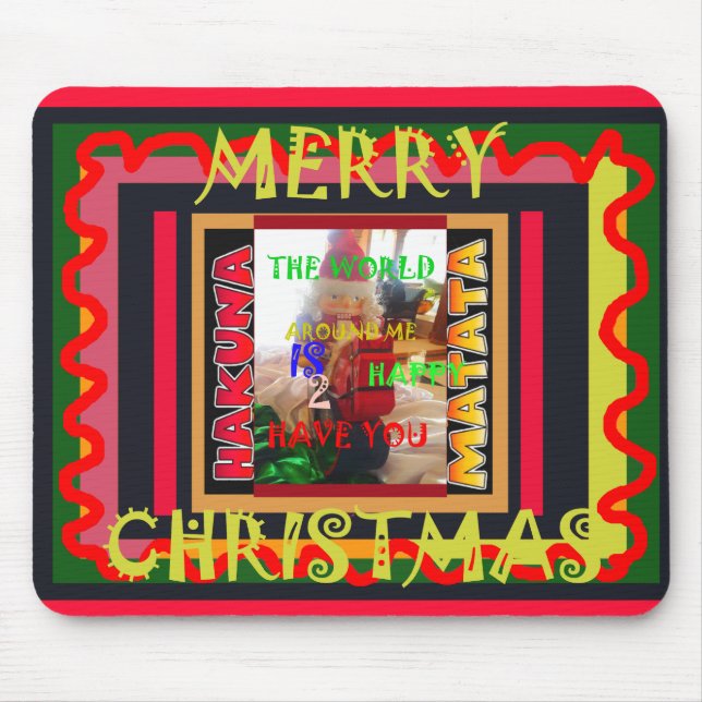 Mousepad O mundo à minha volta está feliz por ter você me c (Frente)