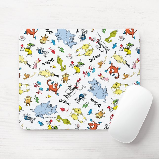 Mousepad O Mundo do Padrão de Dr. Seuss (Com mouse)