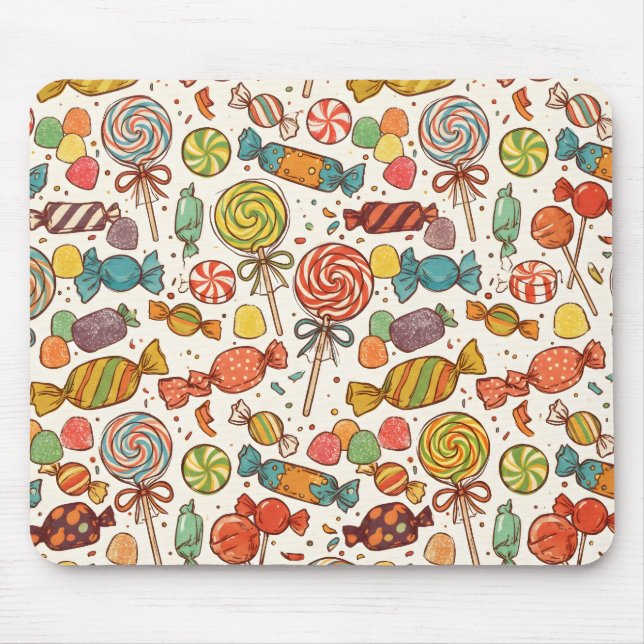 Mousepad O mundo dos doces. (Frente)