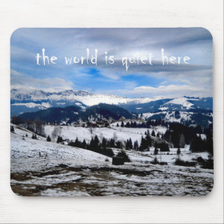 Mousepad o mundo está quieto aqui