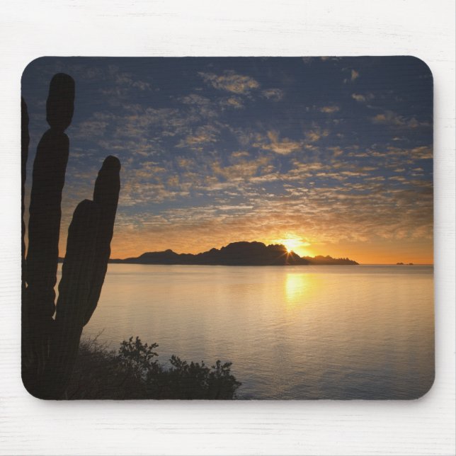 Mousepad O nascer do sol sobre a Isla Danzante no Golfo de (Frente)