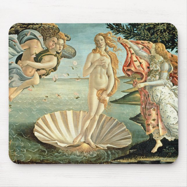 Mousepad O nascimento de Venus, c.1485 (tempera em canvas) (Frente)