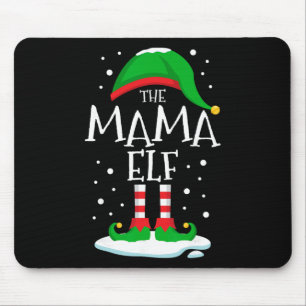 Mousepad O Natal da Mamãe Elfa Família Correspondente Xmas