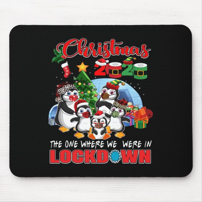 Mousepad O Natal Onde Estávamos Em Pingui Bloqueado (Frente)