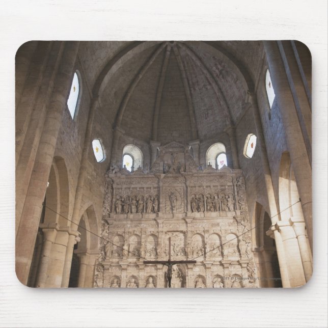 Mousepad O Nave do monastério de Santa Maria De Poblet (Frente)