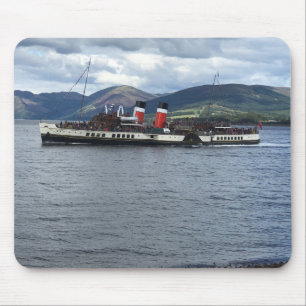 Mousepad O Navio a vapor de Waverley Paddle na Escócia