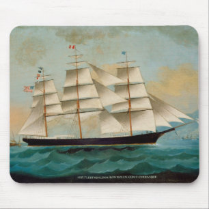Mousepad O navio Fleetwing, baía de Hong Kong