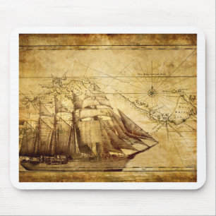 Mousepad O navio mais antigo do mapa mundial