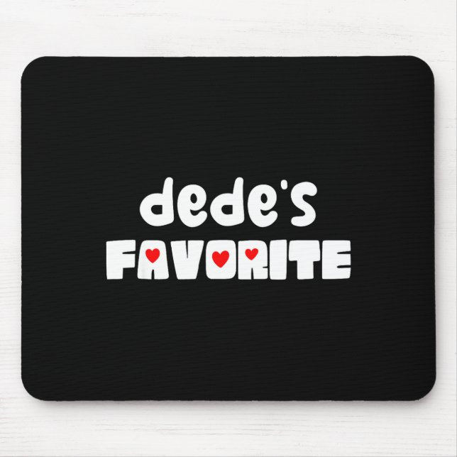 Mousepad O neto favorito de Dede engraçado dia das mães  (Frente)