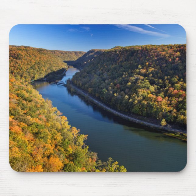 Mousepad O New River Gorge em Hawks Nest State Park (Frente)