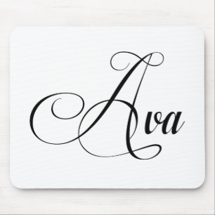 Mousepad O Nome Dela É Ava Calligraphy