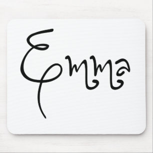 Mousepad O Nome Dela É Emma Calligraphy