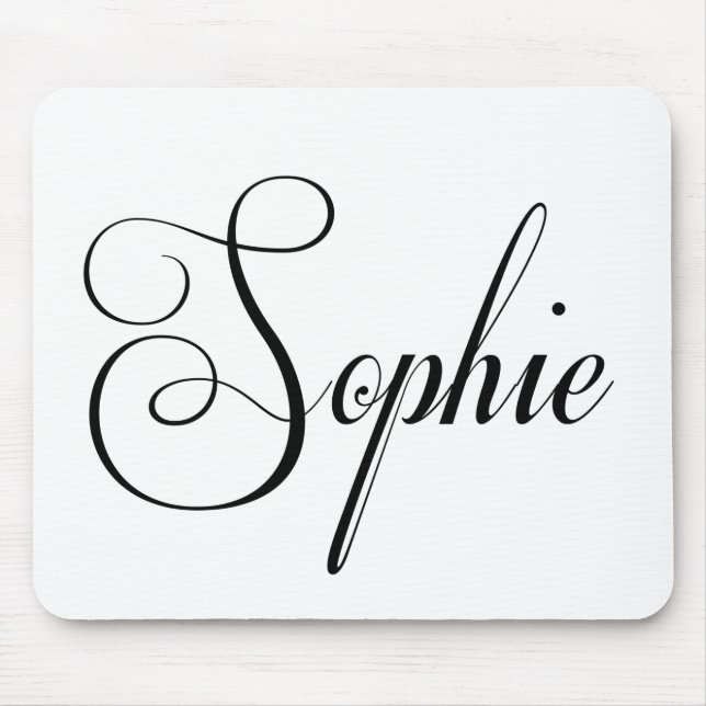 Mousepad O Nome Dela É Sophie Calligraphy (Frente)