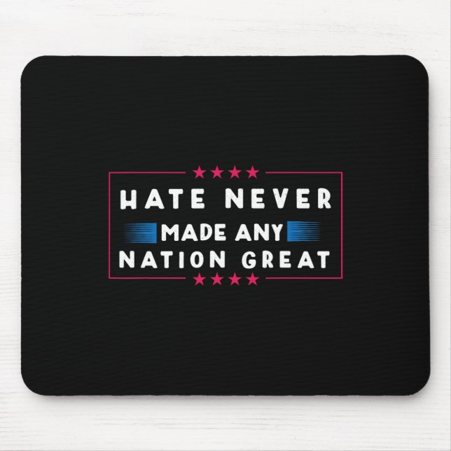Mousepad O Odio Nunca Fez Nenhum Excelente Nação (Frente)